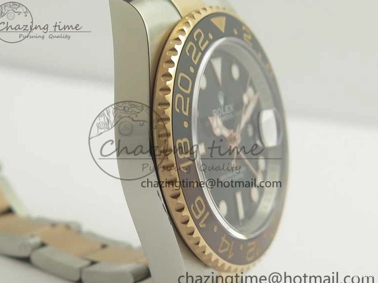 SS SS RG II Edition Black RG Black Bezel Best Dial GMF 126711CHNR 904L on GMT-Master Ceramic 904L Brown A2836 Bracelet 0510